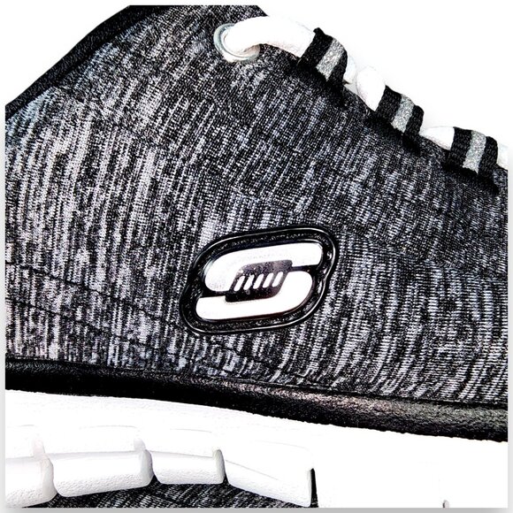 Sketchers-Women's SIZE 6- Memory Foam Elite Sneakers-Flex Elite-Black White - Picture 9 of 15
